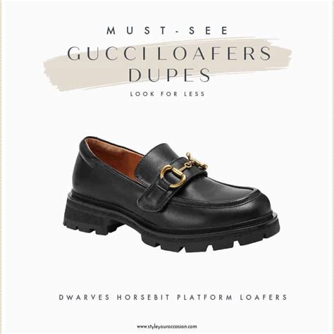 gucci platform loafer dupe